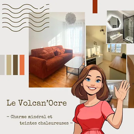 Apartment Volcan Ocre-4 Pers-spacieux Et Chaleureux - Parking Privatif - Proches Axes, Commerces Et Services - Check In 24-24 *